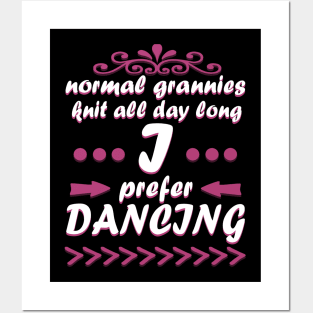 Dancing Grandma Waltz Grandmother Dance Floor Pension Posters and Art